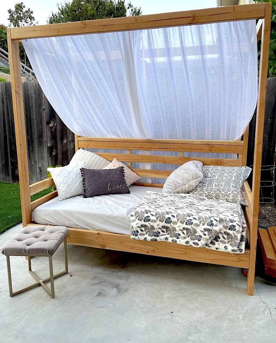 Outdoor Daybed with Canopy - Image 1