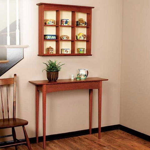 Woodworking Project Paper Plan to Build Curio Shelf and Hall Table - Image 1