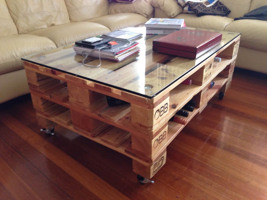 Industrial Style Pallet Coffee Table - Image 1