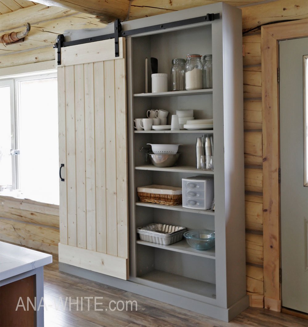 Barn Door Cabinet or Pantry - Image 1