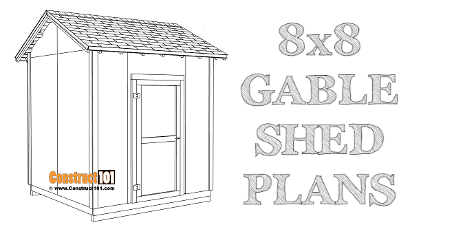DIY 8×8 Gable Shed | Building Plans - Image 1