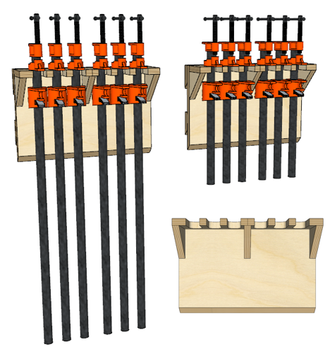 French Cleat Pipe Clamp Holder – Build Plans - Image 1