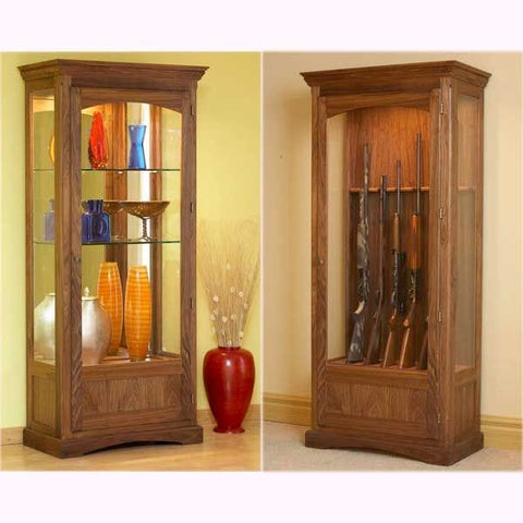Woodworking Project Paper Plan to Build Convertible Display and Gun Cabinet - Image 1
