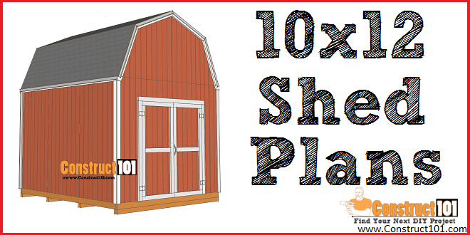Shed Plans – 10×12 Gambrel Shed - Image 1