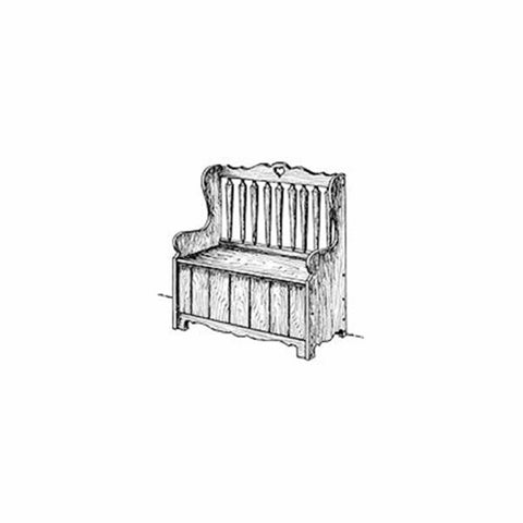 Woodworking Project Paper Plan to Build Hall Storage Bench - Image 1