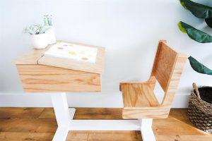 Kid's School Desk woodworking plan