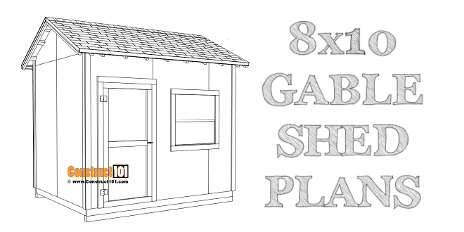 DIY 8×10 Gable Shed | Building Plans - Image 1