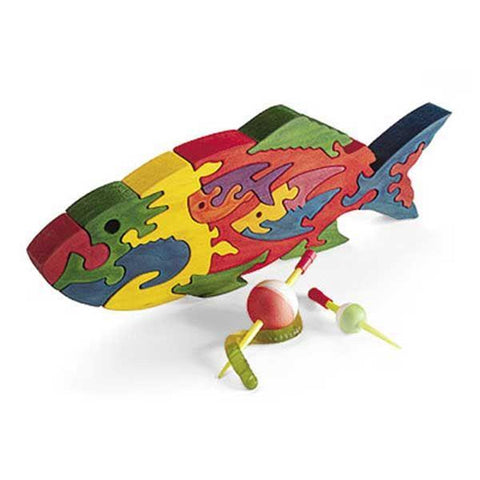 Downloadable Woodworking Project Plan to Build Scrollsawn Fishy Puzzle - Image 1