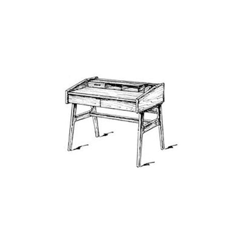 Woodworking Project Paper Plan to Build Simple Writing Desk woodworking plan