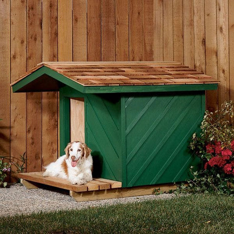 Woodworking Project Paper Plan to Build Dog House - Image 1