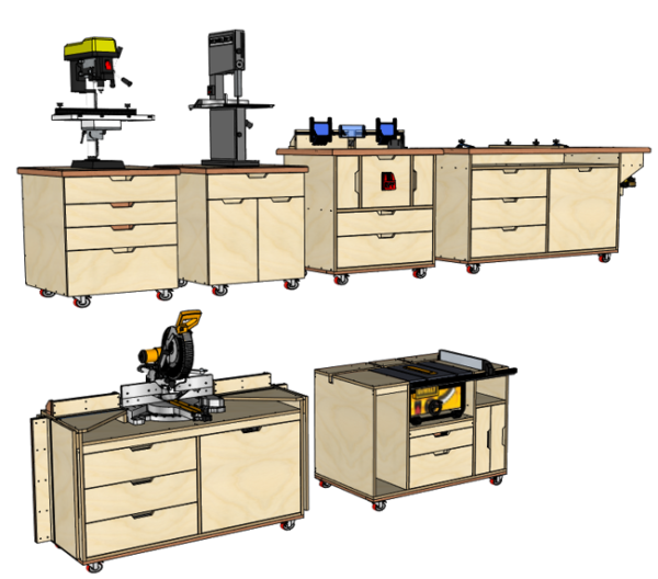 Mobile Workshop Bundle – Build Plans | Woodworking Plans woodworking plan