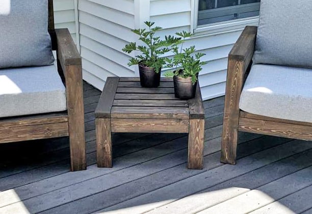 2×4 Outdoor Side Table woodworking plan