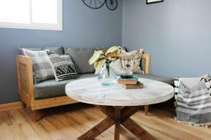 Modern DIY Upholstered Couch - Image 1