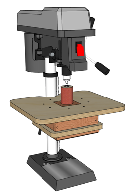 Drill Press Spindle Sander – Build Plans woodworking plan