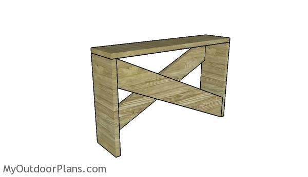 RUSTIC ENTRYWAY TABLE PLANS - Image 1