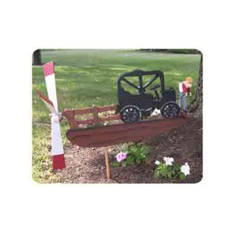 Woodworking Project Paper Plan to Build Cranking the Car Whirligig woodworking plan