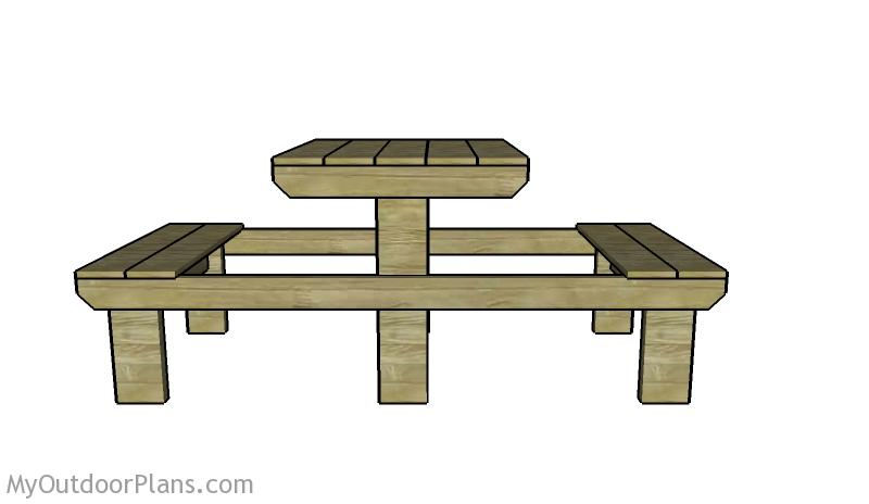 TWO PERSON PICNIC TABLE PLANS woodworking plan