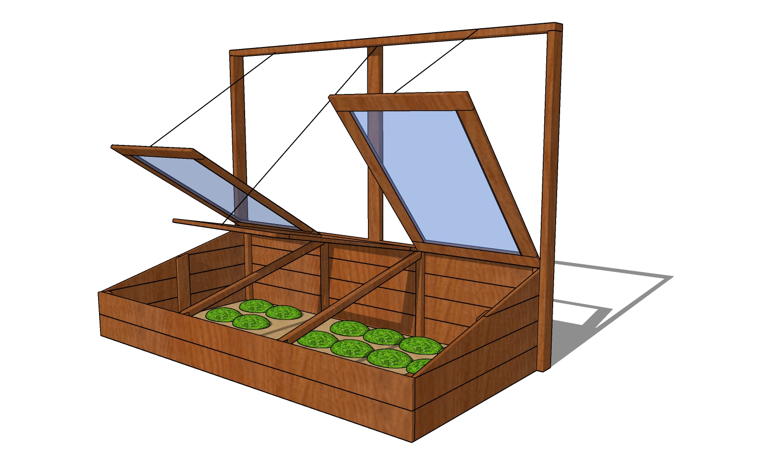 4×8 COLD FRAME PLANS woodworking plan
