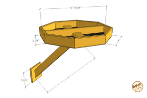 Sturdy Wood Bird Feeder - Image 1
