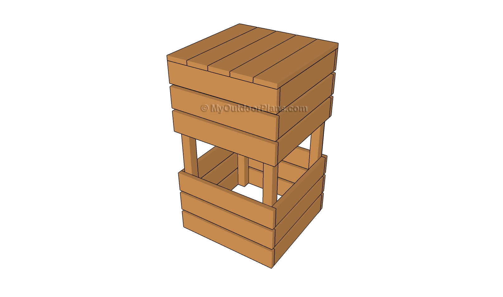 PALLET BAR STOOL PLANS woodworking plan