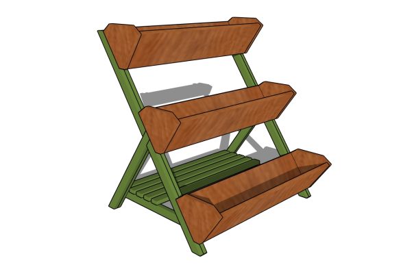 3 PLANTER BOX STAND – FREE PLANS woodworking plan
