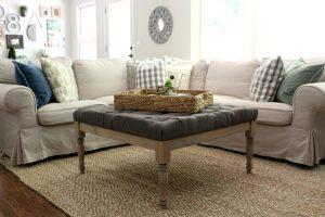 No-Sew Upholstered Coffee Table - Image 1