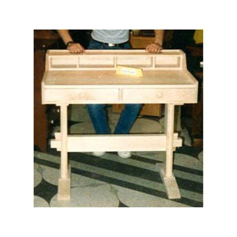 Woodworking Project Paper Plan to Build Trestle Writing Desk woodworking plan
