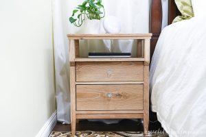 Tall Nightstand with Open Shelf woodworking plan