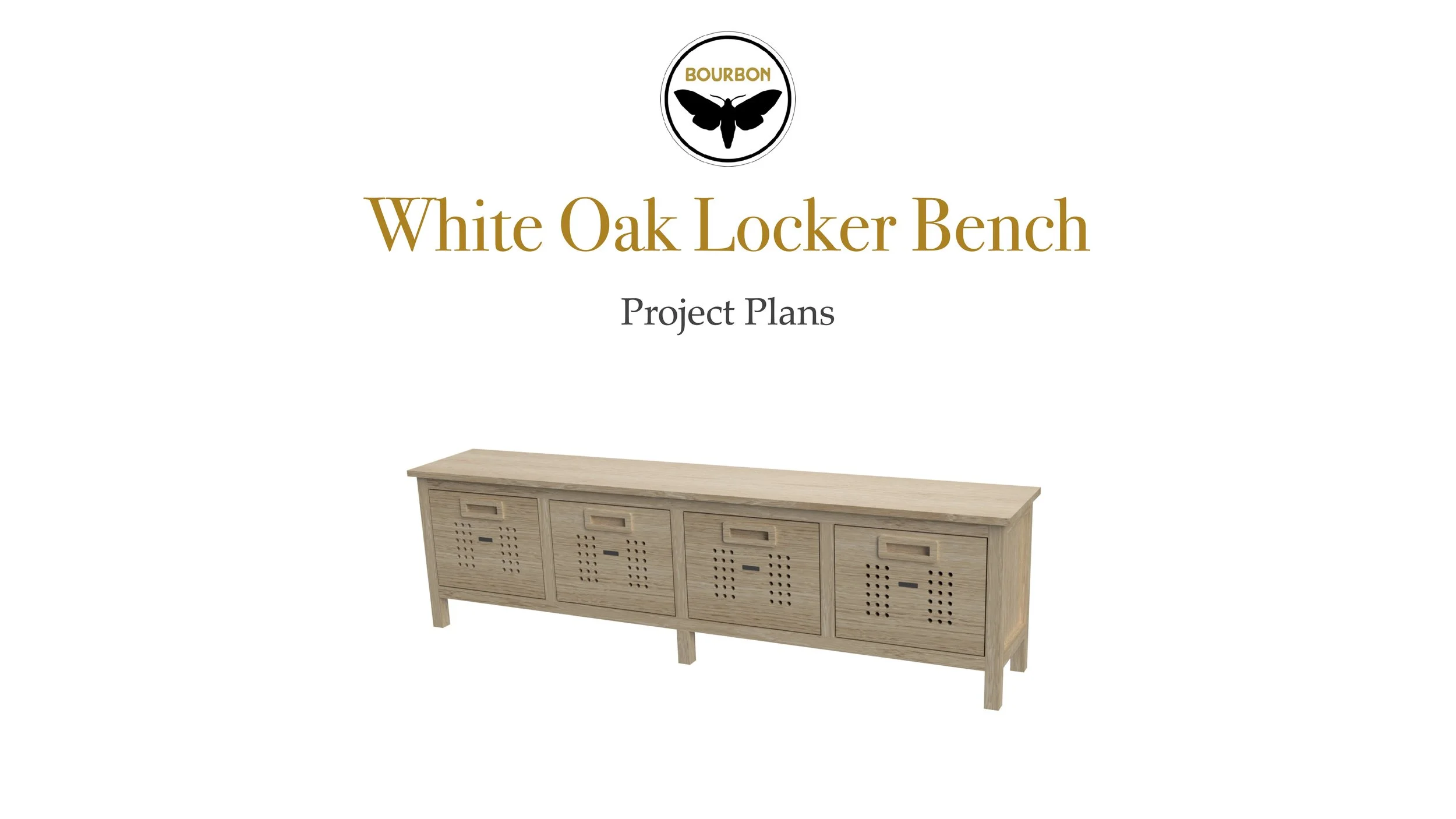 White Oak Storage Bench Plans - Image 1