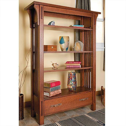 Arts & Crafts Bookcase – Paper Plan woodworking plan