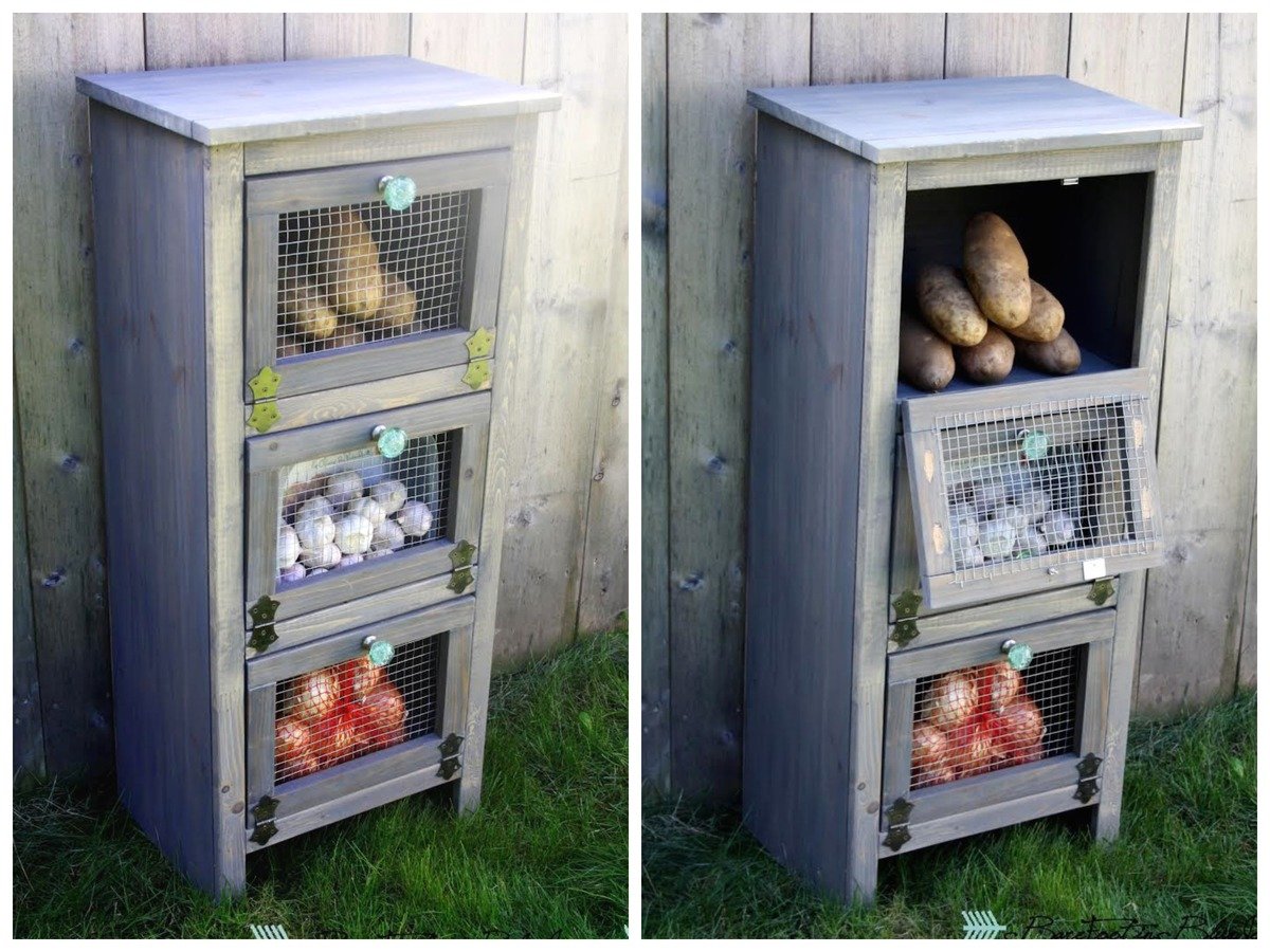 Vegetable Bin Cupboard woodworking plan