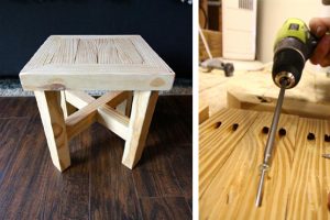 Vanity Stool woodworking plan