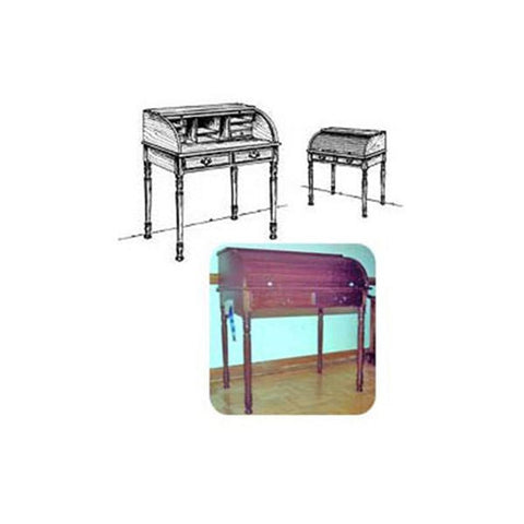 Woodworking Project Paper Plan to Build Small Roll Top Desk - Image 1
