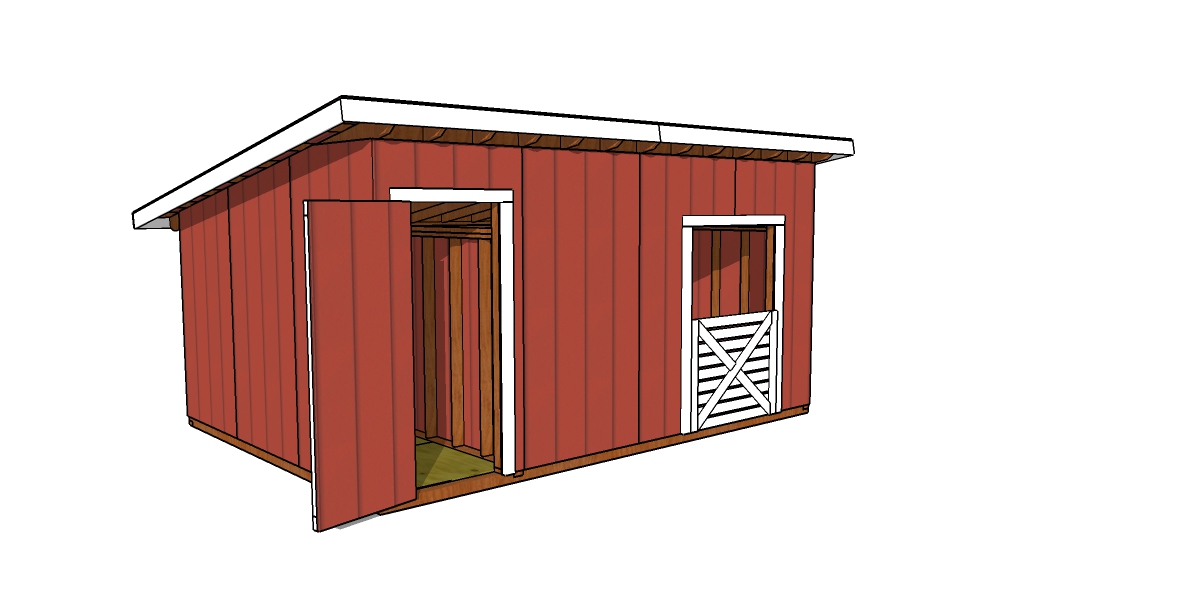 12×16 GOAT SHELTER WITH STORAGE PLANS – PDF DOWNLOAD - Image 1