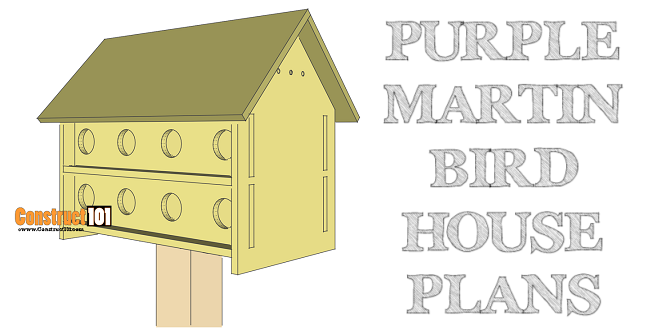 Purple Martin Bird House Plans – 16 Unit - Image 1