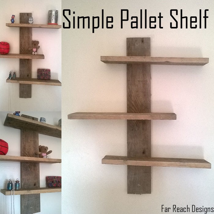 Simple Modern Pallet Shelf woodworking plan