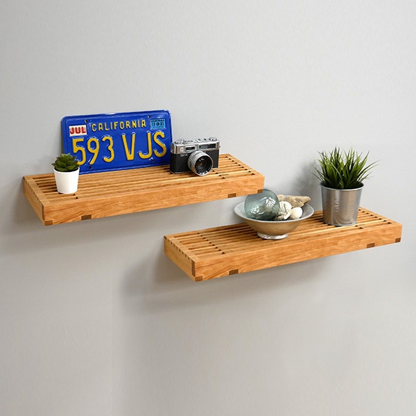 Cross Lap Floating Shelves Plan woodworking plan
