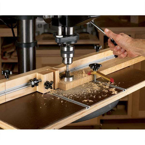 Downloadable Woodworking Project Plan to Build Feature-Packed Drill-Press Table - Image 1