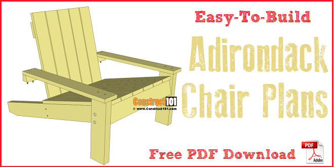 Simple Adirondack Chair Plans – DIY Step-By-Step Project woodworking plan
