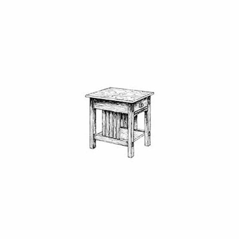Woodworking Project Paper Plan to Build Mission End Table woodworking plan