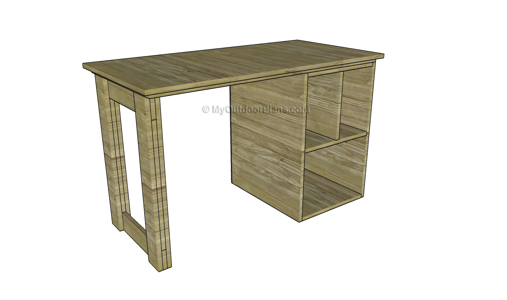 WOOD DESK PLANS - Image 1