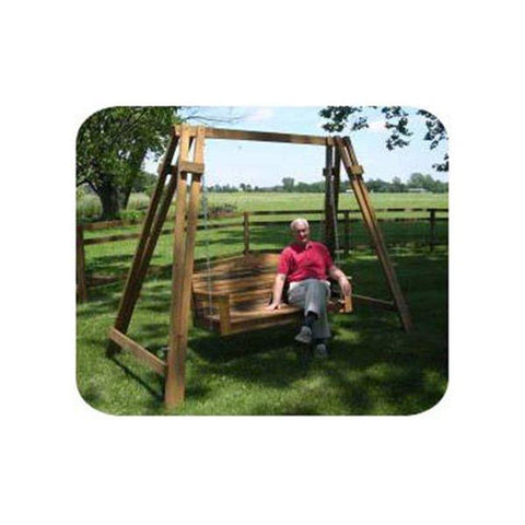 Woodworking Project Paper Plan to Build Mission A-Frame with Swing - Image 1