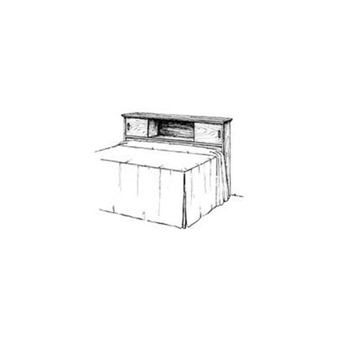 Woodworking Project Paper Plan to Build Storage Headboard - Image 1