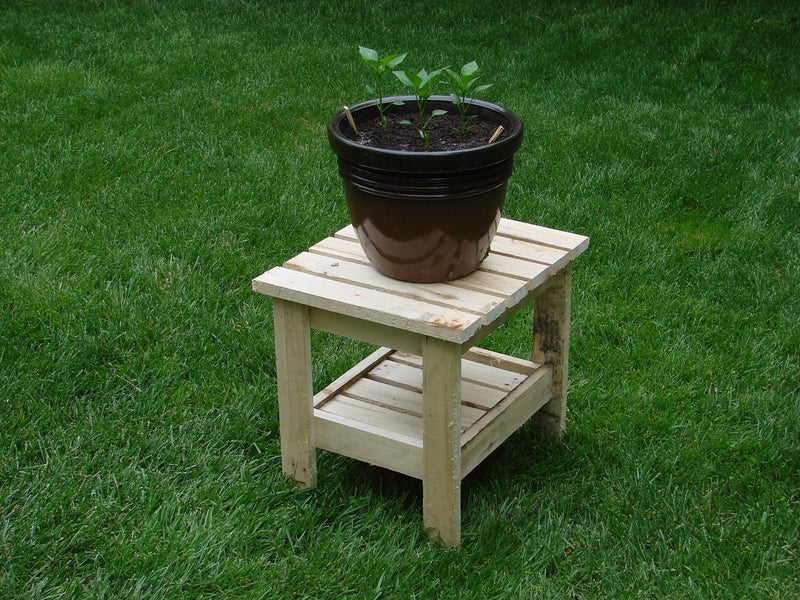 Recycled Potted Plant Table - Image 1