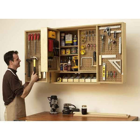 Woodworking Project Paper Plan to Build Shop-in-a-Box Tool Cabinet woodworking plan