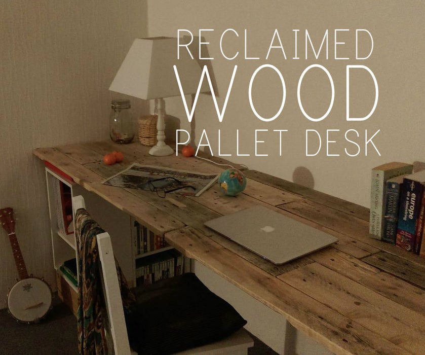 RECLAIMED WOOD PALLET DESK - Image 1