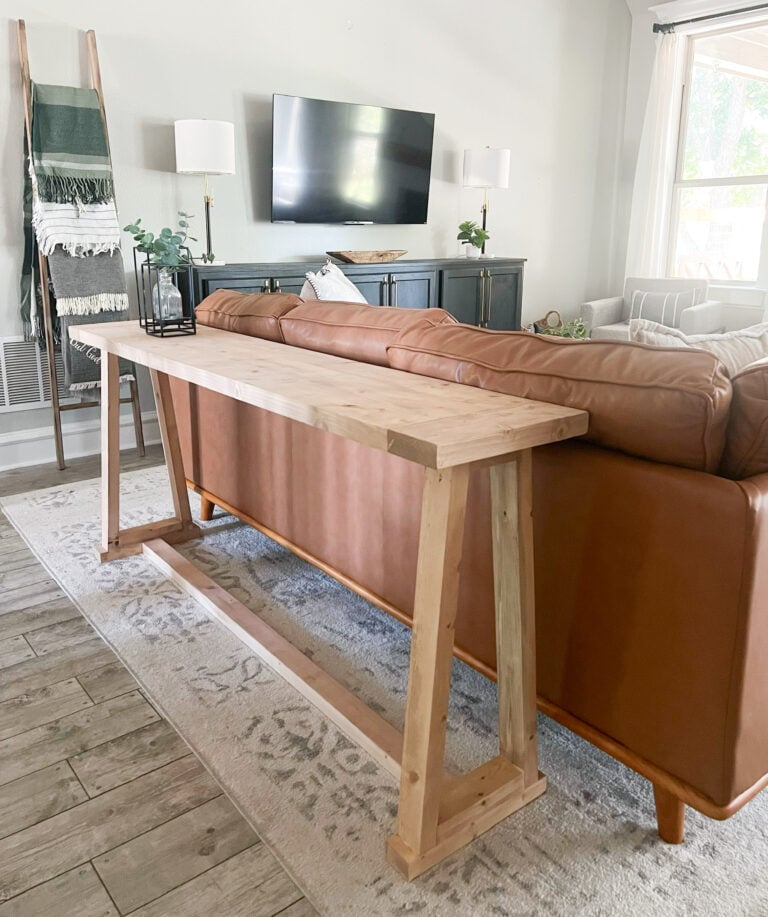 DIY Rustic Modern Console Table - Image 1