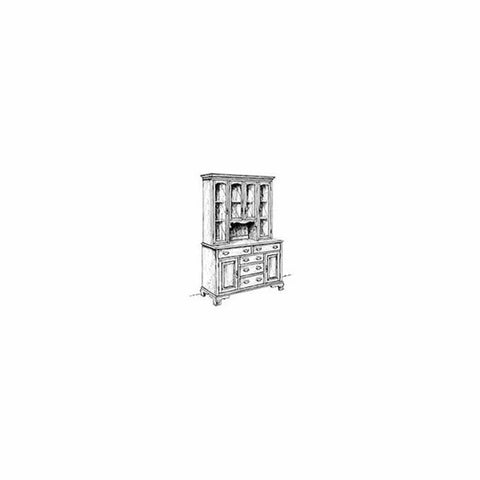 Large Hutch and Buffet Woodworking Plan - Image 1