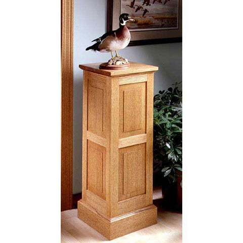 Woodworking Project Paper Plan to Build Panel-and-Frame Pedestal - Image 1