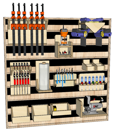 French Cleat Tool Wall Organizer – Build Plans
